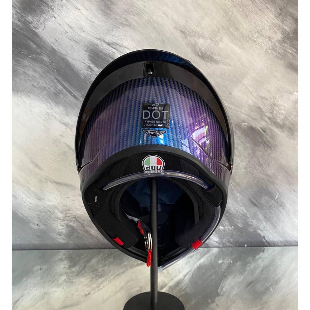 AGV PİSTA GP RR PARLAK KARBON MOR/MAVİ