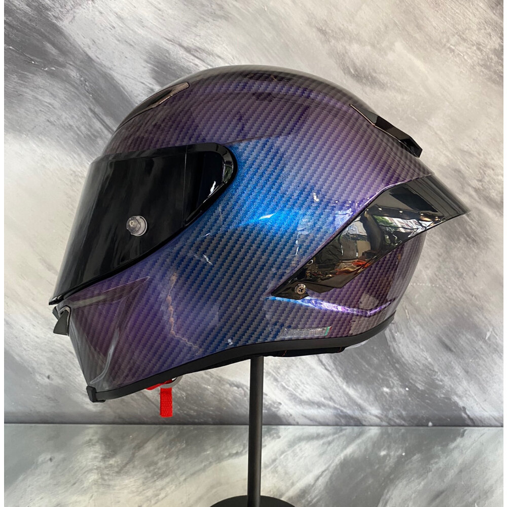 AGV PİSTA GP RR PARLAK KARBON MOR/MAVİ